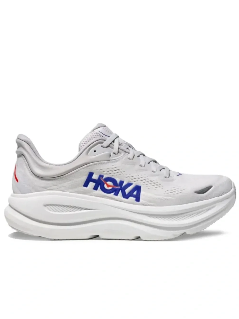 Hoka Bondi 9 Sneakers gray and blue